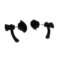 Men's Women's Punk Stereoscopic Hatchet Impalement Ear Stud Earring Jewelry. 