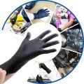 【HOT】 100 Pack Disposable Black Nitrile Gloves For Household Cleaning Work Safety Tools Gardening Gloves Kitchen Cooking Tools Tatto. 