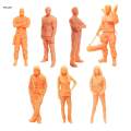 1:64 Figure Model Tiny People, 1/64 Role Play Figure Character Doll, Miniature Model Figures for Sand Table, Miniature Scene Model Train Layout. 