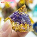 1.18in Natural Crystal Pyramid Energy Generator Quartz Amethyst Reiki Healing Crystal Chakra Pyramid Meditation Tool Home Decor. 