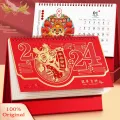 SuperRide 2024 Desk Calendar 2024 Vibrant Color Chinese New Year Desktop Calendar Monthly Planner Gift for Southeast Asian Buyers Calendar Gift. 
