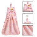 Hanging Kitchen Towels Cute Piggy Quick Drying Bathroom Hand Towels Hand Towels With Hanging Absorbent Coral Fleece Soft Thick. 