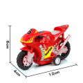 Best Gift Educational Plastic Four-wheel Kids Mini Motorcycle Model Motorbike Model Motorcycle Toy Pull Back Car. 