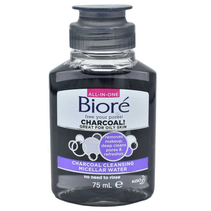Biore  Charcoal Great for your Oily Skin Charcoal Cleansing Micellar Water 75ML