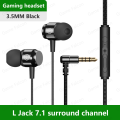 Falcon L Jack Magnetic Suction Wired Gaming Headset HiFi Bass Stereo 3.5mm Type-C Music Headset For Phone Computer Mic Headset. 