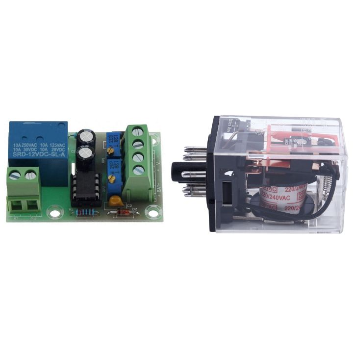 AC 220V/230V Coil Voltage PCB Power Relay & XH-M601 12V Battery Smart Power Supply Control Board