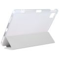 For Xiaomi Mi Pad 5 Pen Slot Transparent Back Cover Leather Tablet Case. 