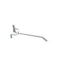 WHITE PEGBOARD HOOKS 100MM. 