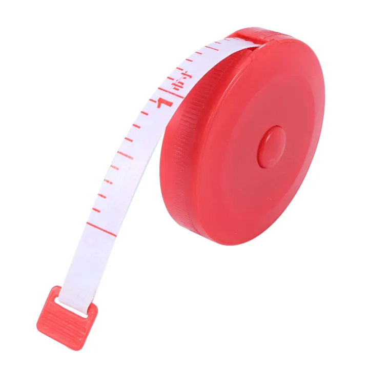 EITGZWAS 2X Tailor Sewing Retractable Ruler Tape Measure Red 1.5M/60 ...