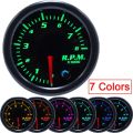 【Gauge Holder】 7 Color 2" 52mm Tacometro RPM LED Car Auto Tachometer Gauge Gauge Car Meter Pointer Universal for Gasoline Motor. 