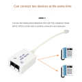 2Pcs DSL Filter Splitter ADSL Splitter for Phone Line Male to 2 Female RJ11 6P4C/6P2C Telephone Converter Adapter. 