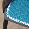 Cushion Chair Sand Plaid Talk Red Chair Nail Chessboard Net Horse Hair Chair Business Contact Pad Makeup Semicircle Hoof ins{〝. 