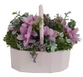 Cosmos in Handheld Basket 15X9.5X13.5CM H - F001/878C LD0720. 
