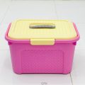 Nippon Portable Plastic Storage Box Home Organizer with Lockable Lid Outdoor for Food Cloths Medicine Makeup Etc.. 