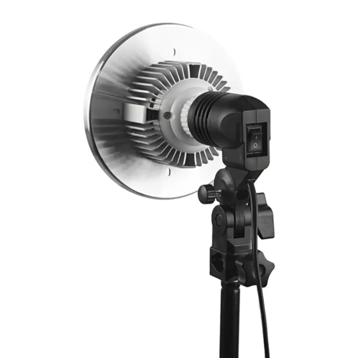 1%20PCS%20Light%20Lamp%20Photo%20Studio%20E27%20AC%20Socket%20Photography%201.8M%20Cable%20Cord%20Bulb%20Stand%20with%20Umbrella%20Holder%20Bulb%20Mount%20Black%20Lamp%20Holder%20Nylon%20US%20Plug%20-%20Image%204