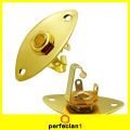 3Pcs Guitar Oval Style Jack Plate & 1/4\" Input Socket with. 