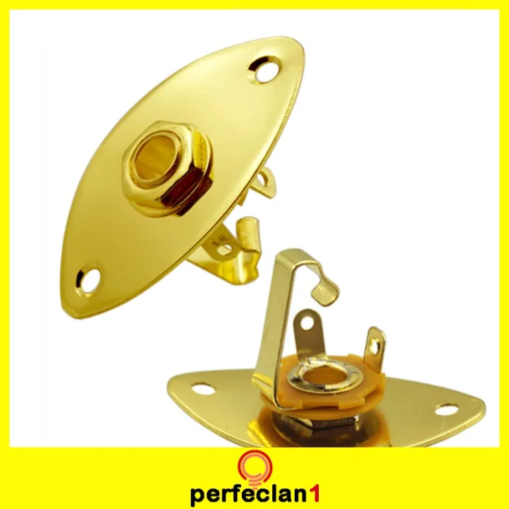3Pcs%20Guitar%20Oval%20Style%20Jack%20Plate%20&%201/4%5C"%20Input%20Socket%20with%20-%20Image%203