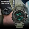【Miga Plaza】 Men Watch  Luxury Sports Sports Electronic Watch LED Multifunction Watch Luxury Chronograph Fashion Outdoor Military Waterproof Men's Watch. 
