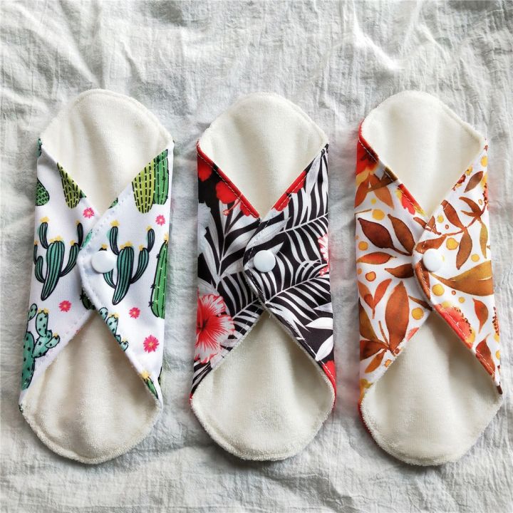 S Bamboo Sanitary Menstrual Cloth Reusable Pads Liner Washable Panty Liners cloth maternal sanitary napkin pads