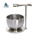 High Quality Badger Hair Shaving Brush Set with Metal Bowl for Men Shaving. 