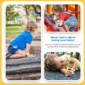 【ZIME】AirTag celet for Kids,Silicone Watch Bands Anti-Scratch Films for Kids Children, [Upgraded] Metal Studs Anti-dropping Wristband Compatible with AirTag. 