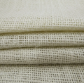 Off White color natural cotton jute/ burlap fabric (Goni Redi). 