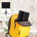 Foldable Compact Microphone Isolation Shield with Tripod Stand, Studio Mic Sound. 