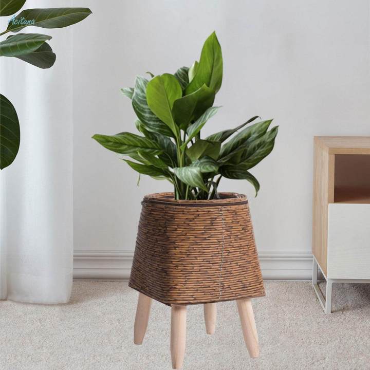 Plant%20Basket%20with%20Stand%20Basket%20Planter%20Modern%20Stable%20Rustic%20Display%20Flower%20Pot%20Wooden%20Standing%20Legs%20for%20Cafe%20Bar%20Dining%20Room%20Apartment%20Decor%20-%20Image%206
