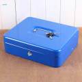 Cash Box with Lock and Tray Portable Receipts Check Money Case Cash Organizer for Fairs Home Garage. 