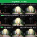 Auoyo Solar Sensor Light Outdoor Waterproof Garden Light LED Solar Lamp Spotlights Led Wall Light Outdoors Smart Sensor Human Induction Lamp Infrared Anti Theft Rustproof Street Lamp. 