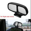 1Pc Blind Spot Wide Angle Side Square Support Mirror - For Right Side. 