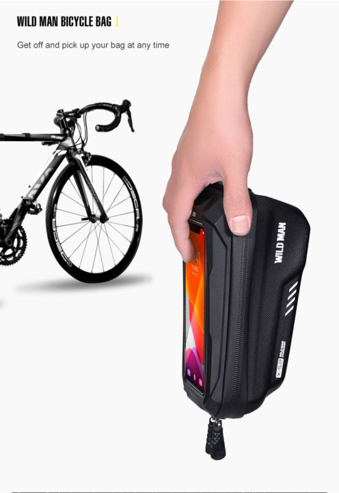 Anyike%20%5BGood%20Product%5D%20WILD%20MAN%20Bicycle%20bag%20EVA%20Front%20beam%20bag%20of%20monocoque%20mountain%20bike%20Cycling%20bag%20rain-proof%20Touch-screen%20headstock%20bag%20for%20mobile%20phone%20-%20Image%206