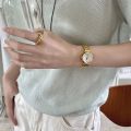 【Hengli jewelry story】Vintage Chain Watch for Women, Round Small Gold Watch, Exquisite Light Luxury Digital Scale Quartz Women's Wristwatch. 