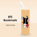 BT21 x BTS Logo Bookmark | 2x6 Inch | Cute K-Pop Bookmark with RJ, Chimmy, Cooky & More | Gift for ARMYs. 