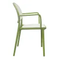 MODERN RATTAN - STYLE PLASTIC DINING CHAIR. 