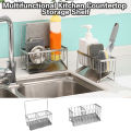 Sink Rack Divider Adjustable Sink Organizer Kitchen Sponge Shelf. 