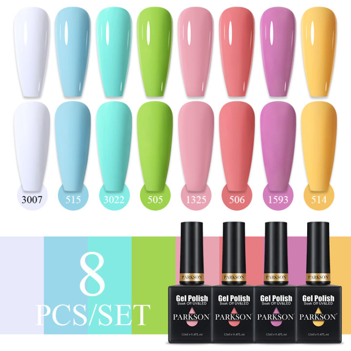 Parkson%208pcs/Set%20Nail%20Polish%20UV%20Gel%20Nail%20Art%20Polish%20Soak%20Off%20Manicure%20Nail%20Gel%20Varnish%20All%20Seasons%20Nail%20Decoration%20Gel%20-%20Image%203