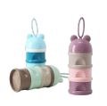 Portable Baby Food & Milk Powder Container 3 Separate Layers of Storage for Different Items. 