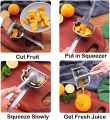 Stainless Steel Lemon Squeezer Citrus Juicer Hand Press Heavy Duty Manual Squeeze Juice Extractor. 