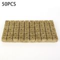 50Pcs Square Rock Wool Grow Stonewool Hydroponic Grow Media Plant Soilless Substrate Plug Seedling Block Gardening Tool. 