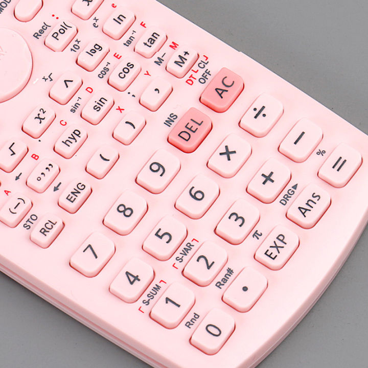 HOT School Engineering Scientific Calculator Students Stationary Calculating Tools Exam Function Creative Color Calculator