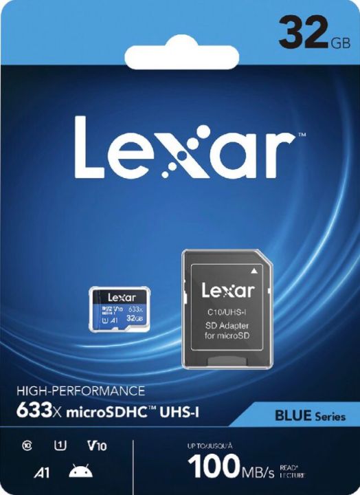 32GB LEXAR 633x HDHC TF MEMORY CARD 10C [ID: 8230]