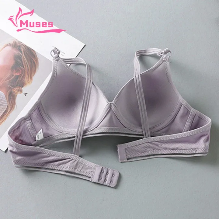 Muses%20Mall%20Lightweight%20Breathable%20Bra%20Women%20Push%20Up%20Thin%20Padded%20No%20Steel%20Ring%20Adjustable%20Shoulder%20Strap%20Deep%20V%20Neck%20Breathable%20Bra%20No%20Steel%20Ring%20Bra%20-%20Image%202