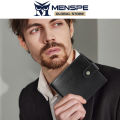 MENSPE RFID Block Short Wallet  Solid Color Retro Short Wallet Coin Bag Zipper Clutch Wallets Soft PU Wallet Multi-Card Position ID Credit Cards Holders Coin Bag Business Wallets. 
