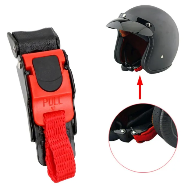 Plastic%20Motorcycle%20Helmet%20Speed%20Clip%20Chin%20Strap%20Quick%20Release%20Pull%20Buckle%20Black%20+%20Red%20-%20Image%204