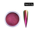 Waitz Naitz NICOLE DIARY Aurora Nail Powder Chrome Pigment Pearl Metallic RuNew bbing Dust Chameleon Effect Nail Art Glitter Manicure Decoration. 