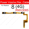 WeihonghunfeiOriginal 1 Set For Realme 8 8 Pro 8i 8S 4G 5G Power Volume Flex Cable Side Switch Volume Button On OFF Power Key Flex Ribbon Parts. 