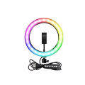 RGB LED Ring Light MJ33 Multiple Colorful Effects Suitable For Portrait Photography, Stream Video, Live Broadcast Colorful Creative Photography Ring Lights. 