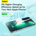 Baseus Mini GaN5 20W Fast Charger For iPhone 14 13 12 11 Pro Max USB Type C Charger Quick Charge 4.0 QC 3.0 For iPhone. 