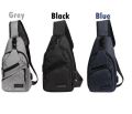 Men's Chest Bag New Fashion Korean-Style Casual Sports Water-Proof Shoulder Crossbody Bag Cross Body Chest Bag for Men. 